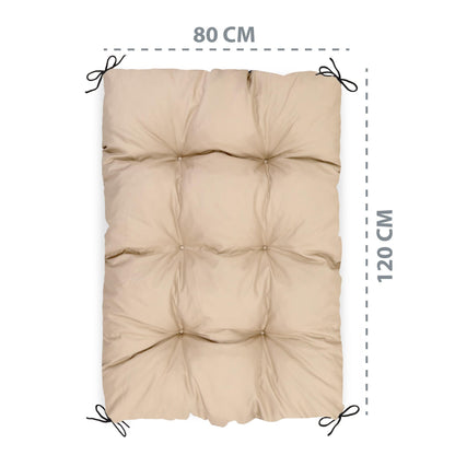 Amazinggirl Palettenkissen 80x120 cm – Sitzkissen Beige für Europaletten, Palettensofa & Gartenmöbel