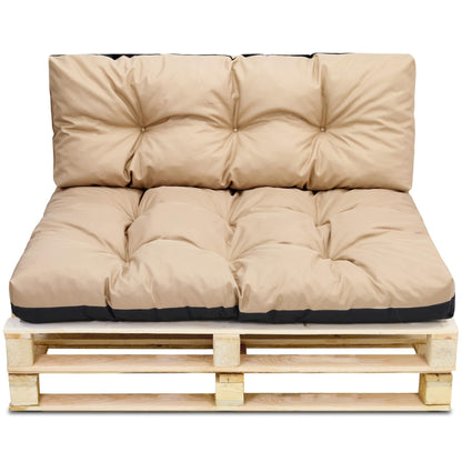 Amazinggirl Palettenkissen 80x120 cm – Sitzkissen Beige für Europaletten, Palettensofa & Gartenmöbel